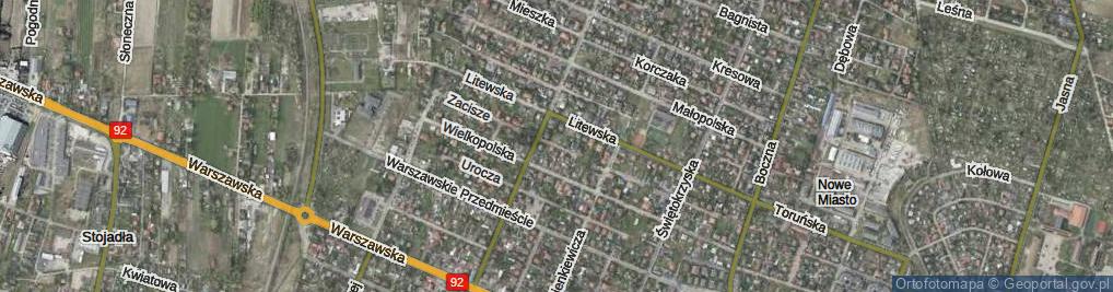 Zdjęcie satelitarne Sudecka ul.